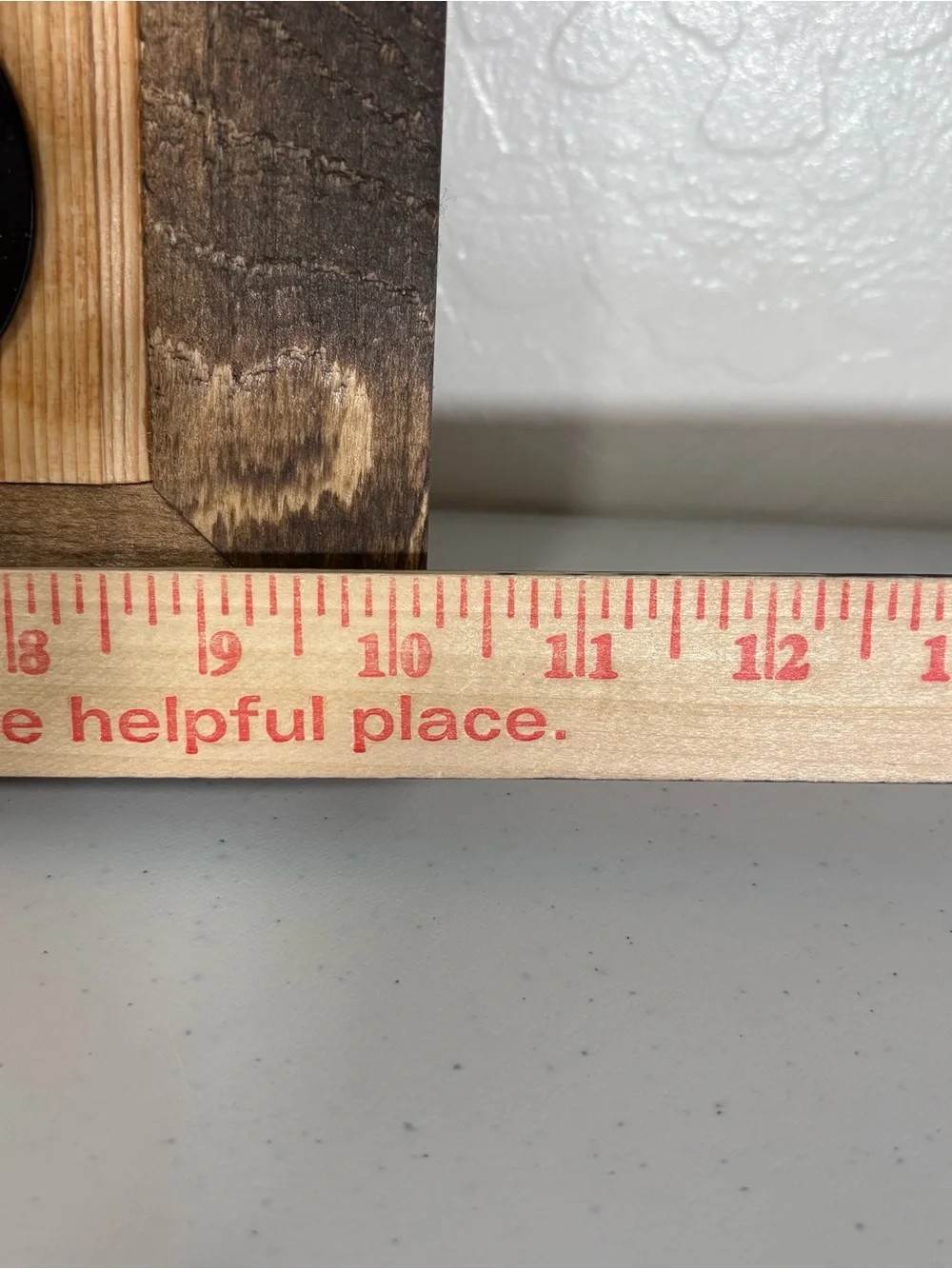 Handmade wooden address